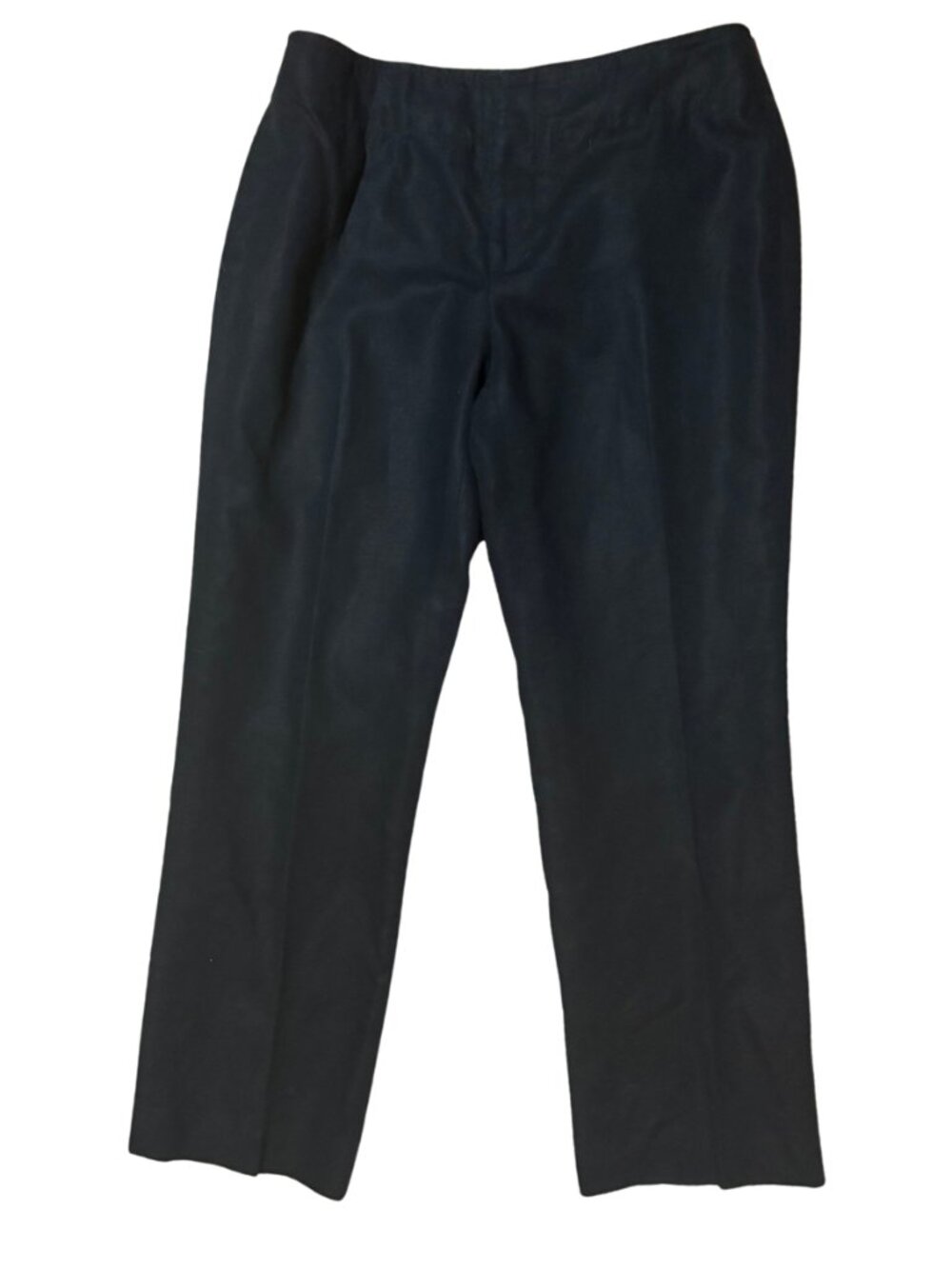 Studio by Liz Claiborne Petite 8 Linen Cotton Blend Navy Blue Career Dress Pants